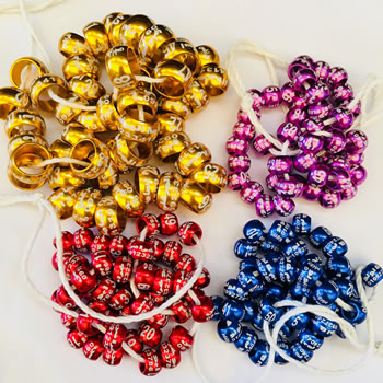 Aluminium Pigeon Ring Round Beads 3-14mm 