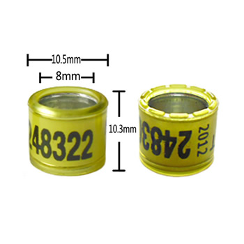 8mm Aluminium Core with Plastic Coat Rings with Crown（OD10.5）