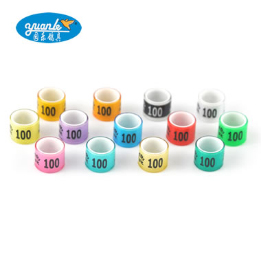 8mm/10mm Double Plastic Pigeon Ring（Plastic core with plastic coat）