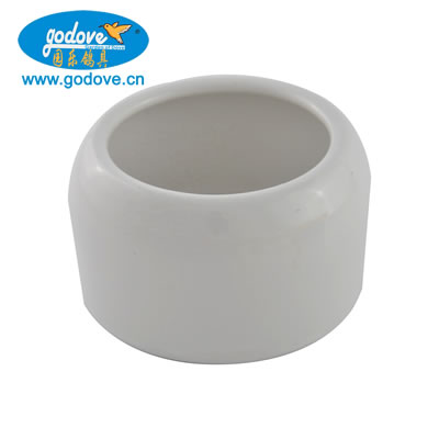Pet&Bird&Pigeon Ceramics Feeder (white/brown)