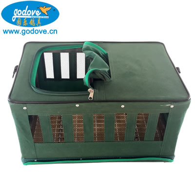 Foldable Metal with Canvas Transportation Cage(Army green color)