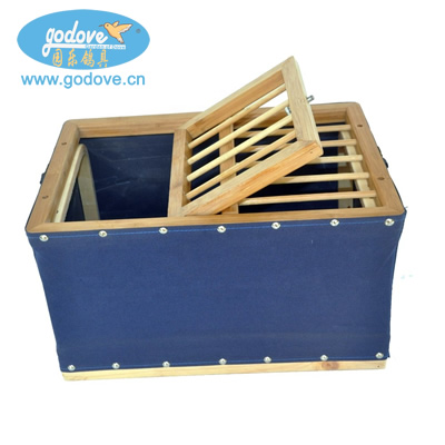 Foldable Wooden Transportation Cage(Black color)