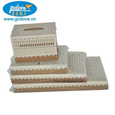 Foldable Plastic Transportation Cage for Pigeon